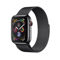 Apple Watch Gold Series 4 40mm GPS+Cellular Aluminum Case with Space Black Milanese Loop