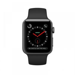 Apple Watch Series 3 38mm GPS Space Gray Aluminum Case with Black Sport Band