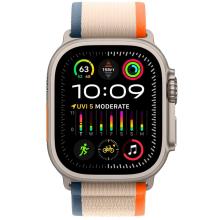 Apple Watch Ultra 2, 49мм, корпус из титана, ремешок Trail цвета «оранжевый/бежевый»