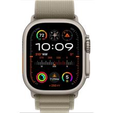 Apple Watch Ultra 2, 49мм, корпус из титана, ремешок Alpine оливкового цвета