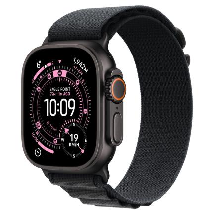 Apple Watch Ultra 3 (2025) 49mm Black Titanium Case with Black Alpine Loop