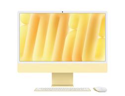 Моноблок Apple iMac 24 Retina 4,5K (M4, 10C CPU/10C GPU, 2024), 16 Гб, 512 Гб SSD, желтый (MWUX3)