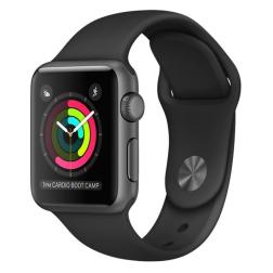 Apple Watch Series 2 38mm Space Gray Aluminum Case with Black Sport Band