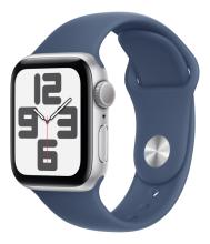 Умные часы Apple Watch SE 40mm (2024) Silver Aluminum Case with Denim Sport Band (MXEC3/MXED3)