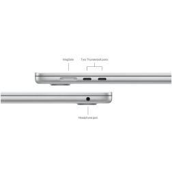 Ноутбук Apple MacBook Air 15 (M3, 8C CPU/10C GPU, 2024), 8 ГБ, 512 ГБ SSD, Silver, (серебристый) (MRYQ3)