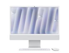 Моноблок Apple iMac 24 Retina 4,5K (M4, 8C CPU/8C GPU, 2024), 16 Гб, 256 Гб SSD, серебристый (MWUC3)