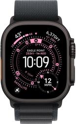 Apple Watch Ultra 3 (2025) 49mm Black Titanium Case with Black Alpine Loop Large