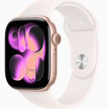 Apple Watch Series 11 46mm Rose Gold Aluminum Case with Sport Band Light Blush